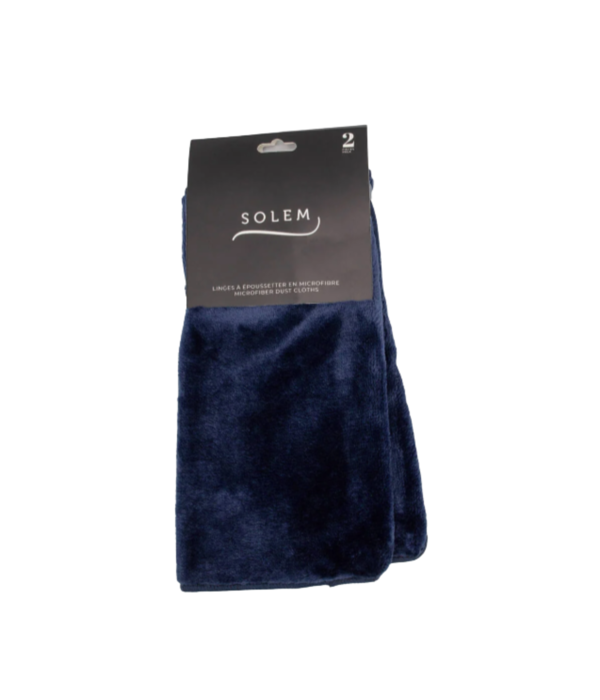 Solem Solem Microfiber Dust Cloths Les Essentiels Marine, Set of 2