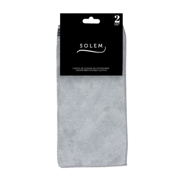Solem Kitchen Cloths Les Essentiels Grey, Set of 2