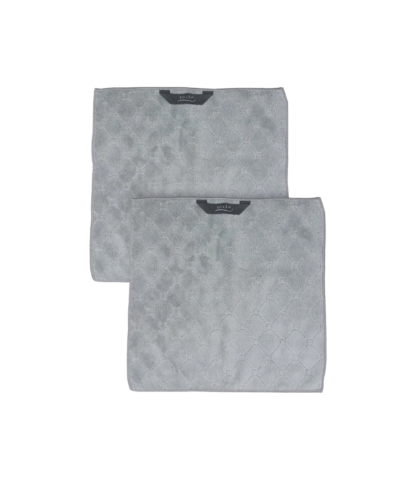 Solem Ensemble de 2 linges de cuisine Les Essentiels Gris - Solem