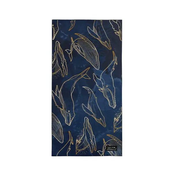 Serviette de plage en microfibre Chic Marine XL - Solem