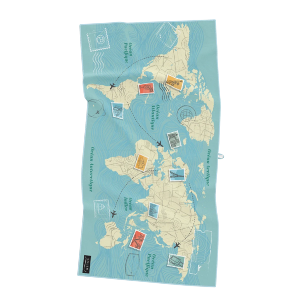 Serviette de plage en microfibre Autour du monde XL - Solem