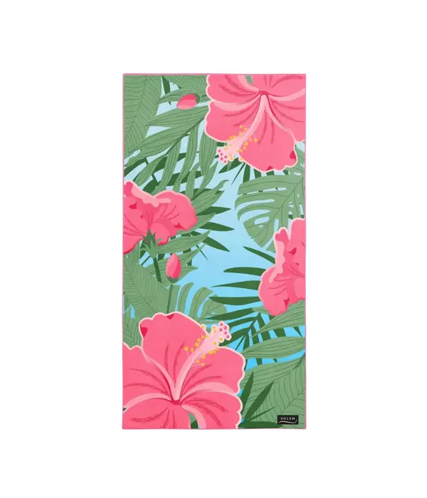 Solem Solem Island Flowers Microfiber Beach Towel