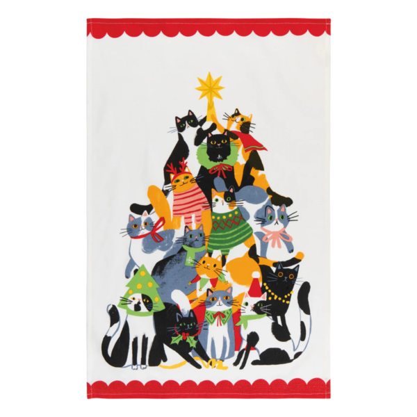 Danica Christmas Cats Dishtowel