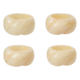 Danica Ivory Resin Napkin Ring, Set of 4