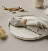 Danica Ivory Resin Napkin Ring, Set of 4