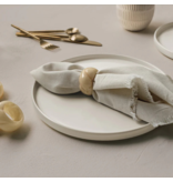 Danica Ivory Resin Napkin Ring, Set of 4