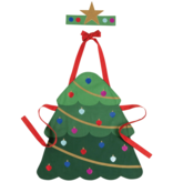 Danica Heirloom Danica Christmas Tree Kids Apron and Hat Set