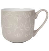 Danica Heirloom Danica Rabbits and Tulips Mug 17 oz
