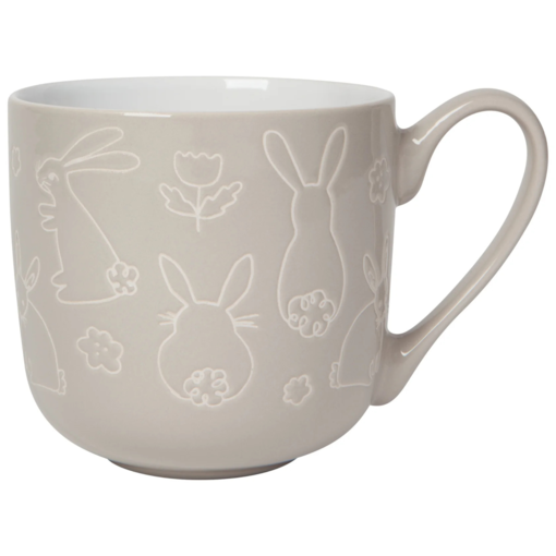 Danica Heirloom Danica Rabbits and Tulips Mug 17 oz