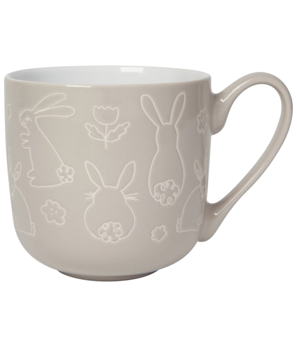 Danica Heirloom Danica Rabbits and Tulips Mug 17 oz