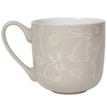 Danica Heirloom Danica Rabbits and Tulips Mug 17 oz
