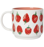 Danica Heirloom Tasse 16 oz et chaussettes motif fraises - Danica