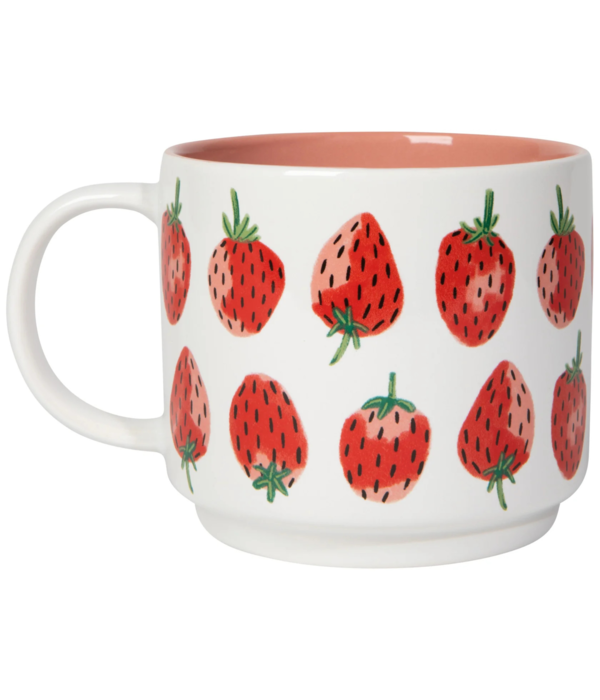 Danica Heirloom Tasse 16 oz et chaussettes motif fraises - Danica