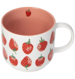 Danica Heirloom Danica 16 oz Mug and Strawberry-Patterned Socks