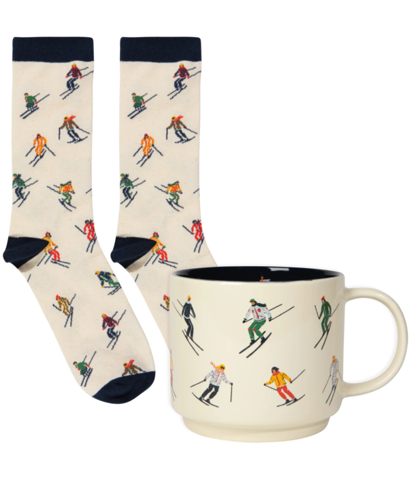 Danica Heirloom Tasse 16 oz et chaussettes à motif de ski – Danica