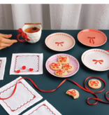 Danica Heirloom Ensemble de 4 assiettes à hors-d'œuvre motif rubans - Danica