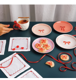 Danica Heirloom Danica Set of 4 Bow Patterned Appetizer Plates