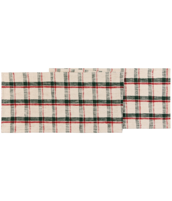 Danica Heirloom Chemin de table de Noël à carreaux 13x72" – Danica