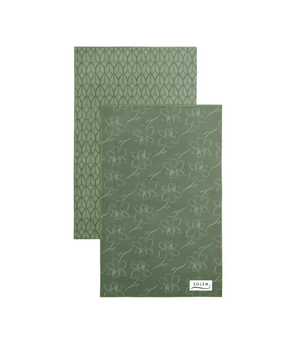 Solem Ensemble de 2 linges à vaisselle Gardenia - Solem