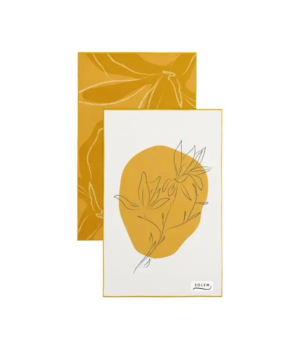 Solem Solem Set of 2 Les Magnolias Dish Towels