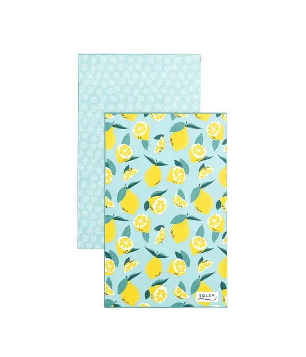 Solem Ensemble de 2 linges à vaisselle Les Citrons - Solem