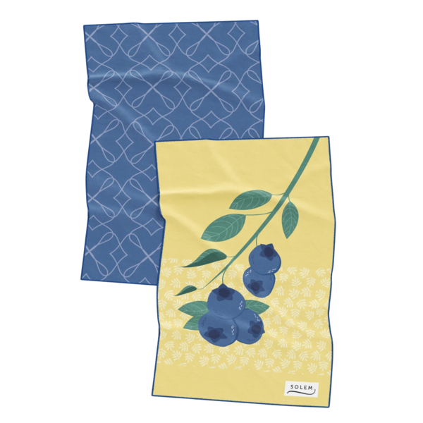 Solem Set of 2 Les Bleuets Dish Towels