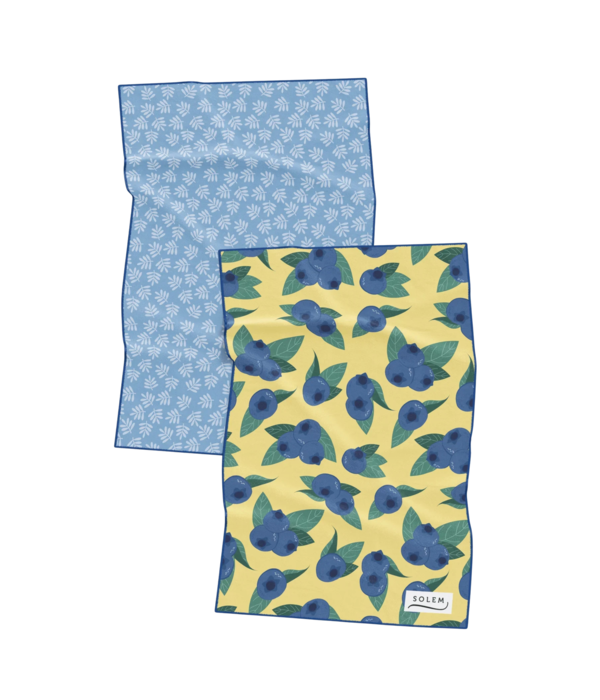 Solem Ensemble de 2 linges à vaisselle Les Bleuets - Solem