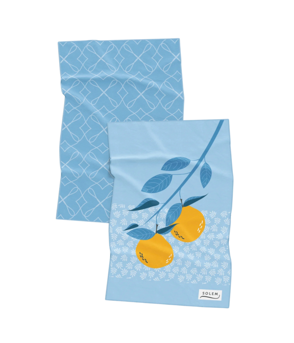 Solem Solem Set of 2 Les Mandarines Dish Towels