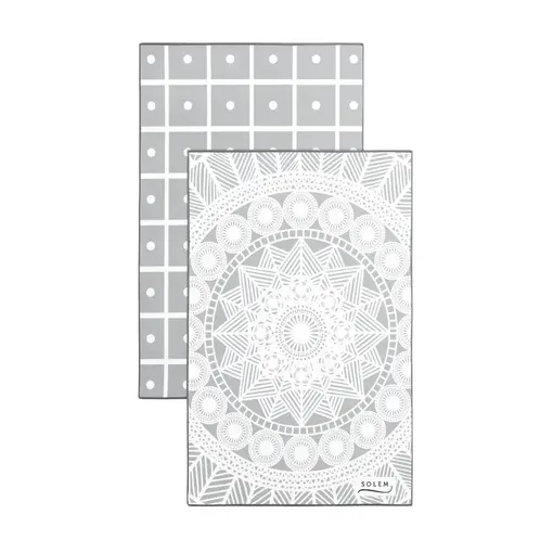 Solem Solem Set of 2 Les Raffinées Grey Dish Towels