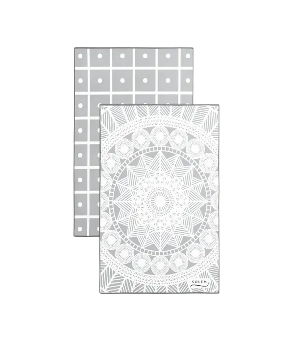 Solem Solem Set of 2 Les Raffinées Grey Dish Towels