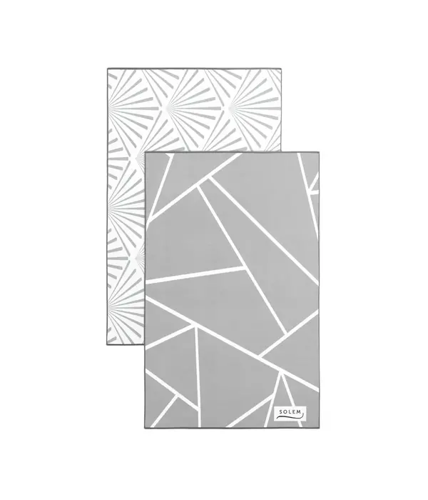 Solem Solem Set of 2 Les Raffinées Grey Dish Towels