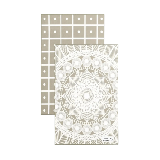 Solem Solem Set of 2 Les Raffinés Beige Dish Towels