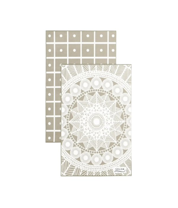 Solem Solem Set of 2 Les Raffinés Beige Dish Towels