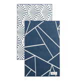 Solem Solem Set of 2 Les Raffinés Navy Dish Towels