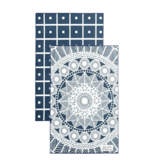 Solem Solem Set of 2 Les Raffinés Navy Dish Towels