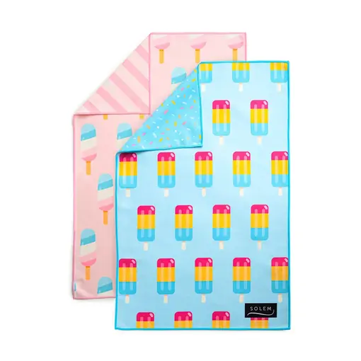 Solem Ensemble de 2 linges à vaisselle Plaisir glacé - Solem