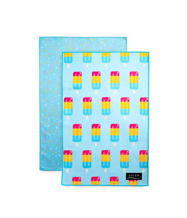 Solem Ensemble de 2 linges à vaisselle Plaisir glacé - Solem