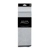 Solem Ensemble de 2 linges à vaisselle en microfibre Les Essentiels Gris - Solem