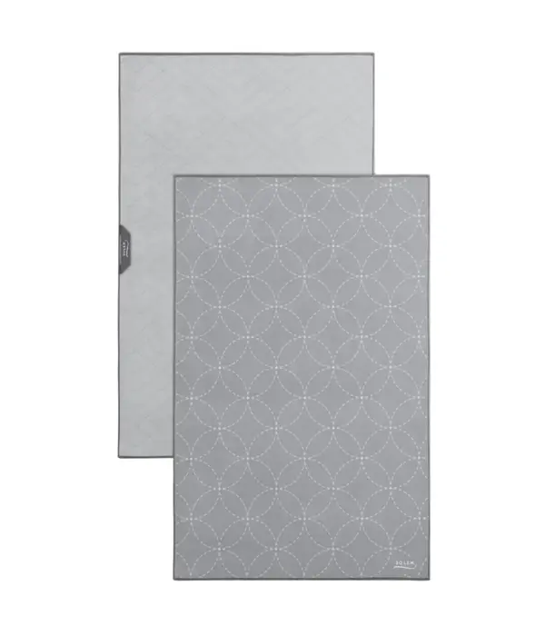 Solem Ensemble de 2 linges à vaisselle en microfibre Les Essentiels Gris - Solem