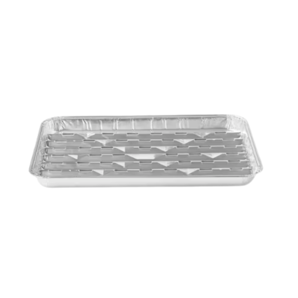 Starfrit Set of 10 Rectangular Aluminum Grilling Trays 22.9 x 34.3 cm