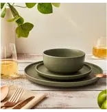 Brilliant Mirage Olive Green 12-Piece Dinnerware Set