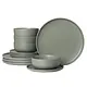 Mirage Olive Green 12-Piece Dinnerware Set