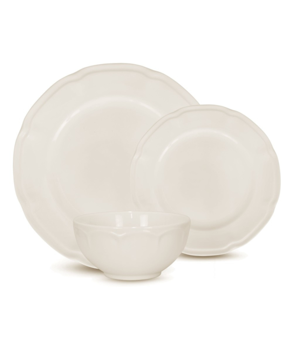 Brilliant Rococo Beige 12-Piece Dinnerware Set