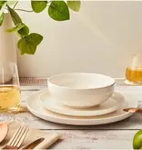 Brilliant Ensemble de vaisselle Bistro Blanc 12 pièces