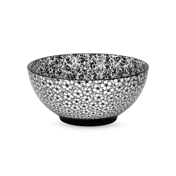Bol en porcelaine Daisy Noir 15 cm