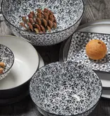 Brilliant Daisy Black Porcelain Bowl 15 cm