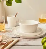 Brilliant Loft White 16-Piece Dinnerware Set