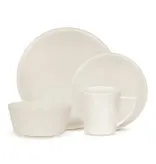 Brilliant Loft White 16-Piece Dinnerware Set