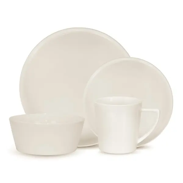 Loft White 16-Piece Dinnerware Set