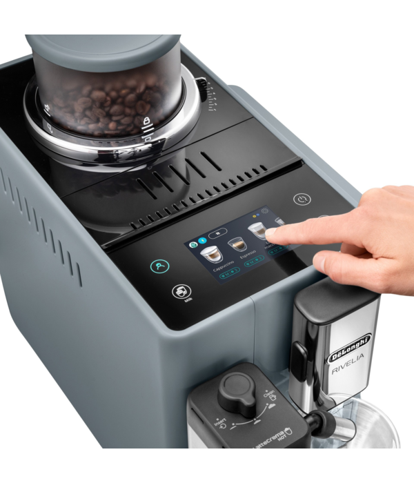 Delonghi Machine à café Rivelia Grise - De'Longhi